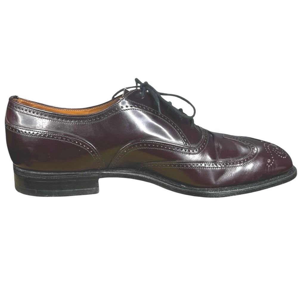Church’s Burwood Custom Grade Wide Burgundy Brogue Oxfords  Size 7.5 E